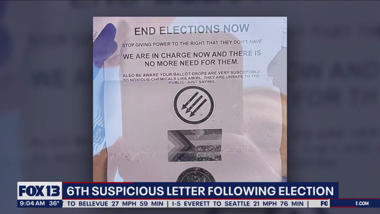 6th suspicious letter following election