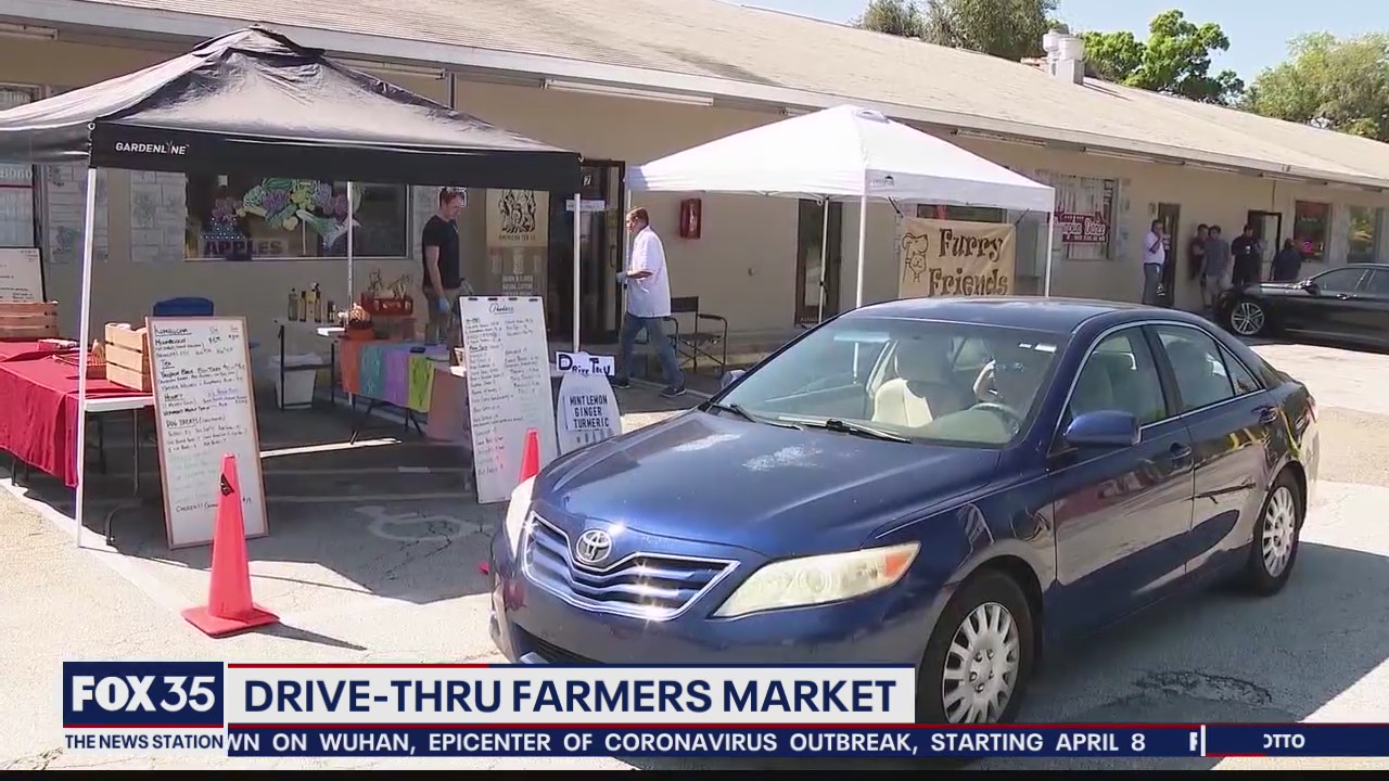 Drive-thru farmers market