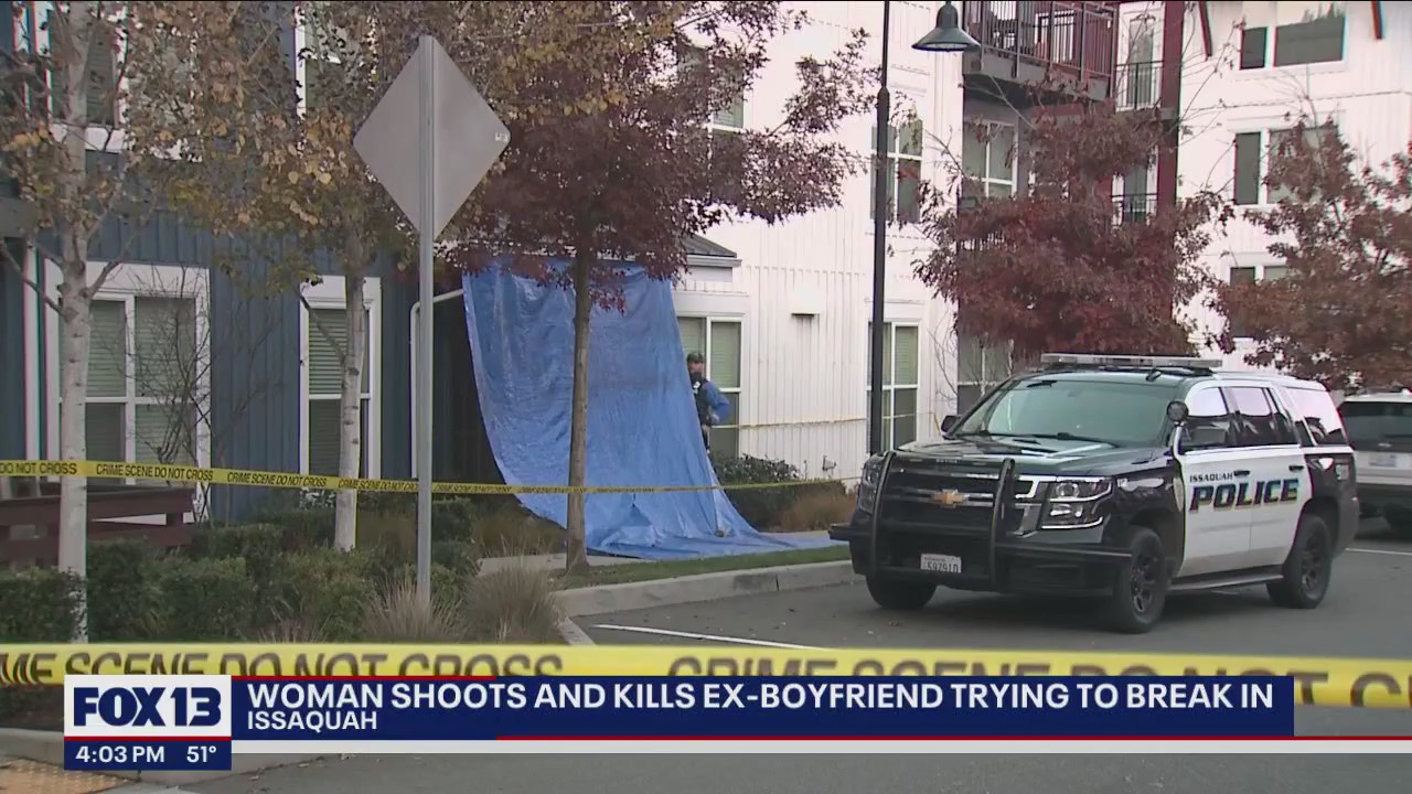 Woman shoots, kills ex-boyfriend trying to break in