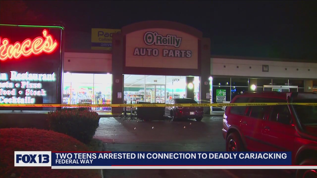 2 teens arrested in connection to Federal Way deadly carjacking | FOX ...