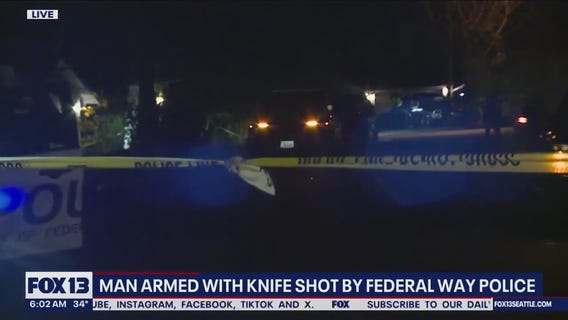 Man armed with knife shot by police in Federal Way