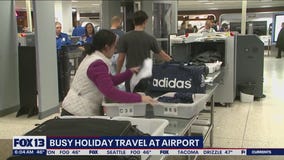 Busy holiday travel at Airport