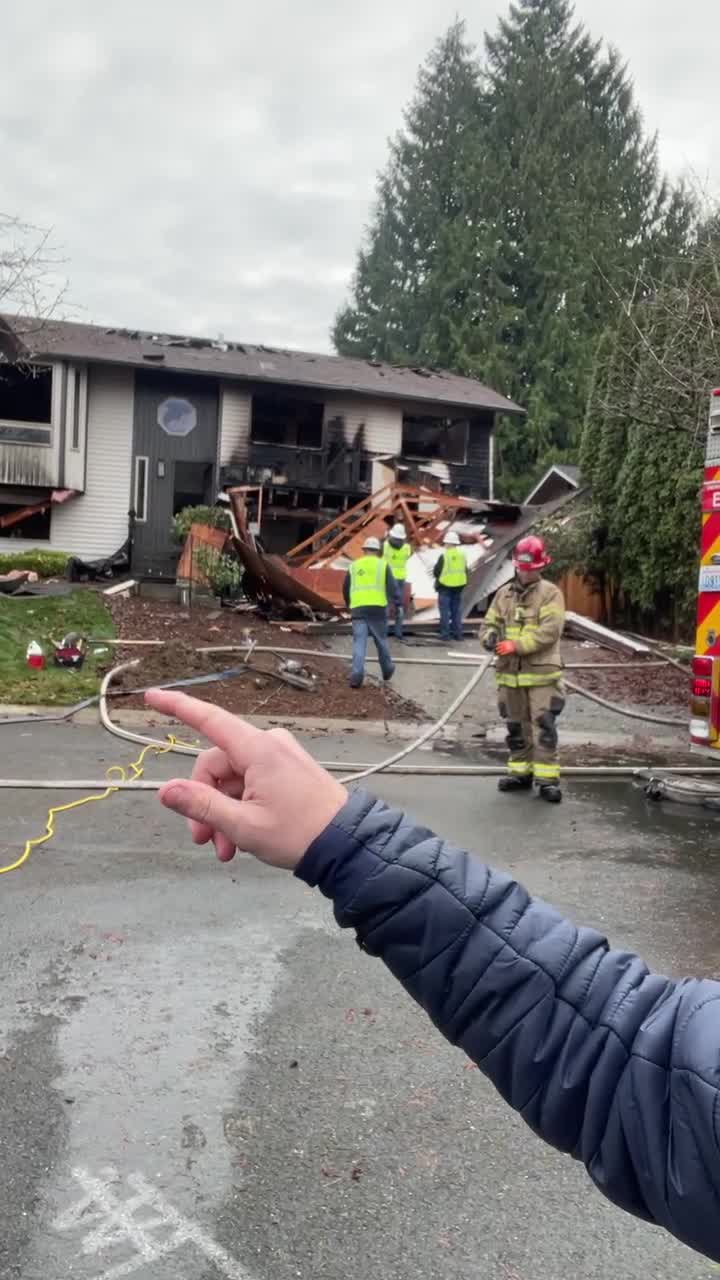 Natural gas explosion destroys home in Washington, shatters windows and sends garage door flying