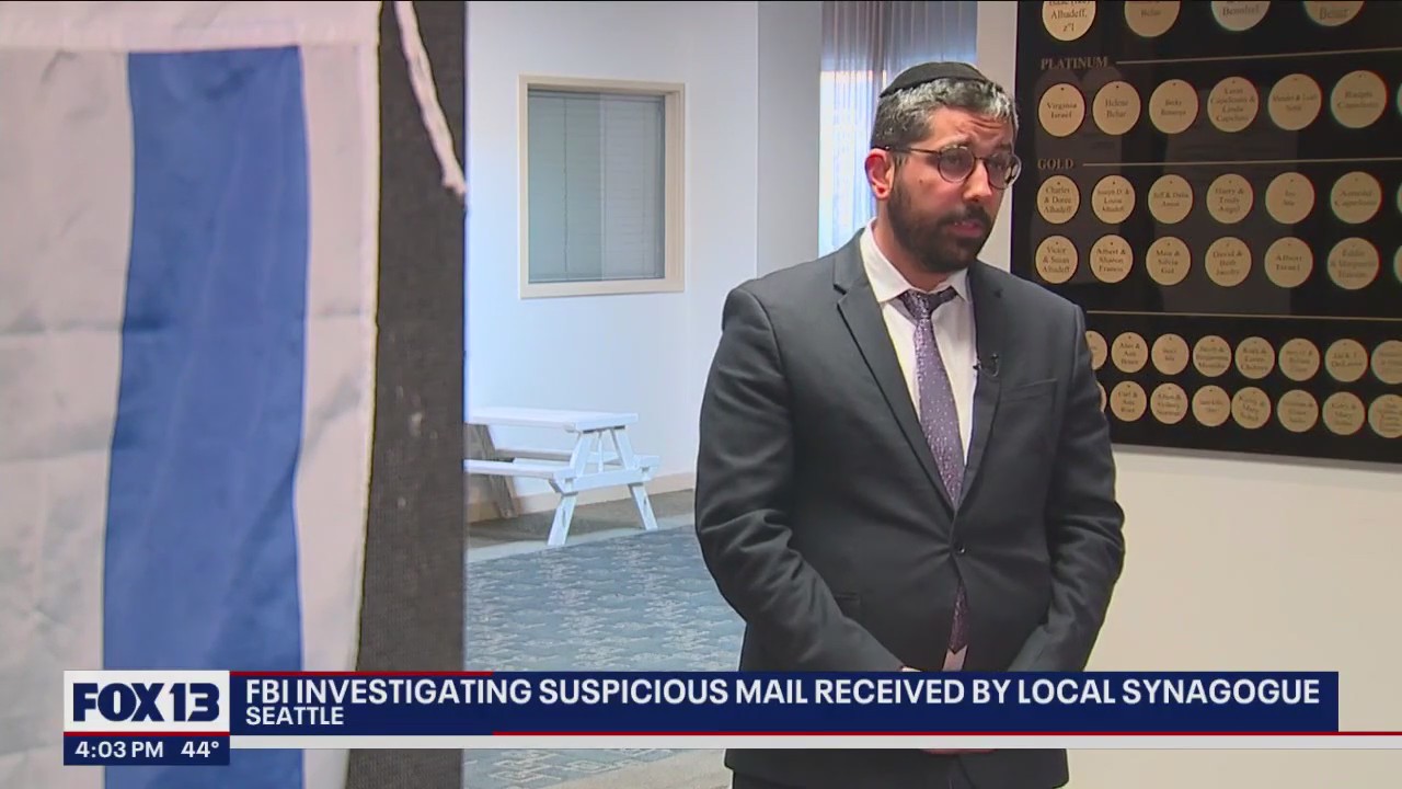 FBI investigates suspicious mail sent to local synagogue