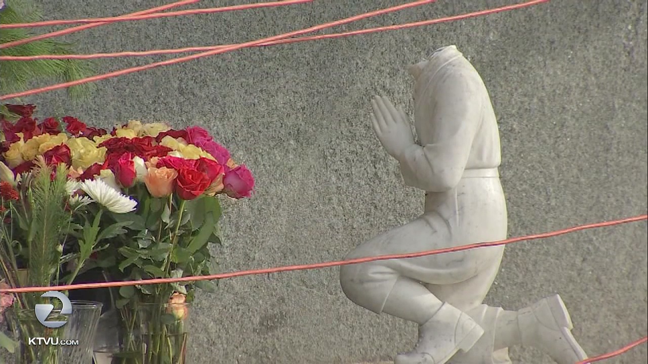 Statues of children beheaded, Virgin Mary vandalized at Hayward church
