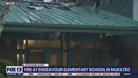 Overnight fire forces classes to be canceled at Endeavour Elementary School in Mukilteo