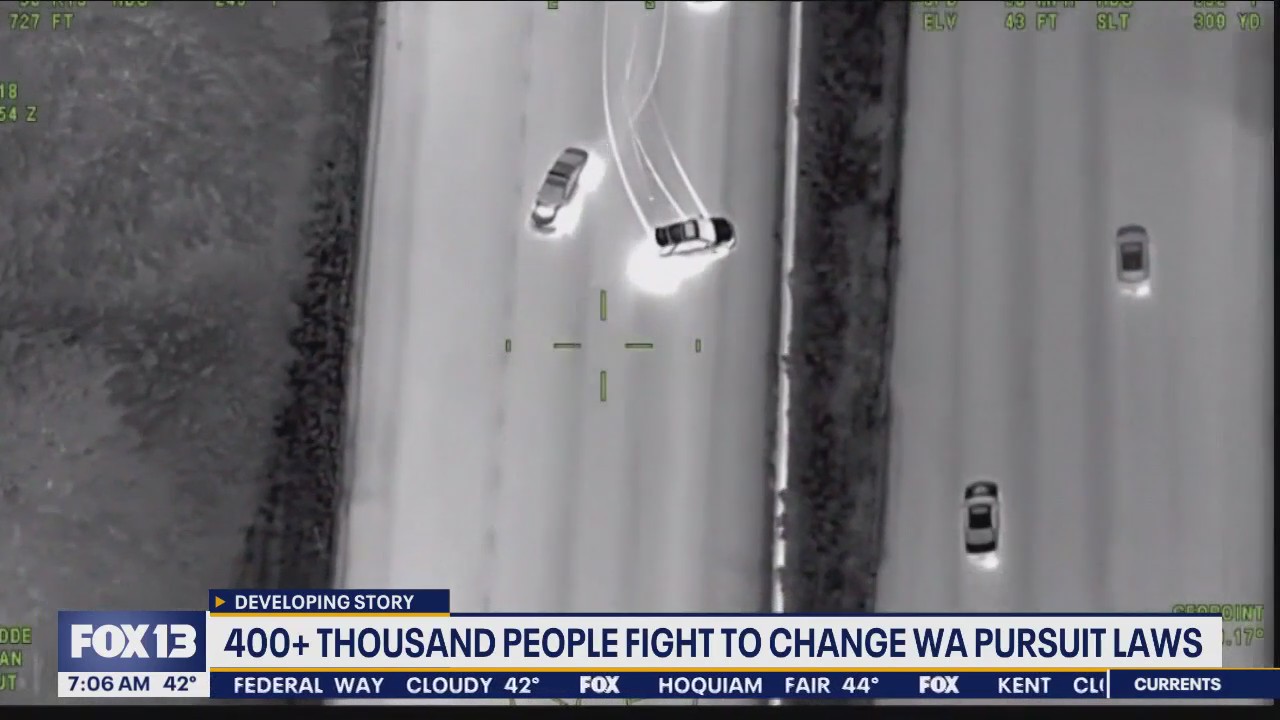 400,000+ fight to change WA pursuit laws | FOX 13 Seattle