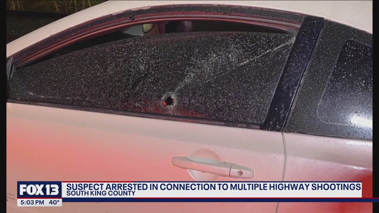 Suspect arrested in connection to multiple 'random' shootings on Washington freeways
