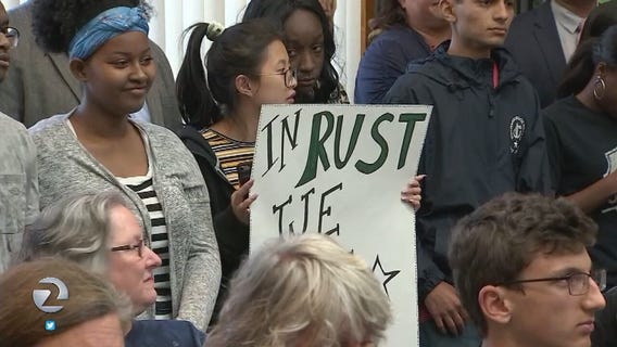 Students protest teacher's transfer