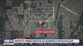 Deputies fire shots at suspect in Puyallup