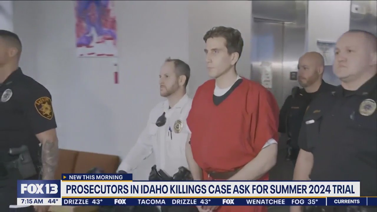 Prosecutors in Idaho kills case ask for summer 2024 trial | FOX 13 Seattle