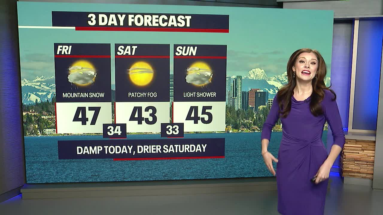 Shower to become scattered by Friday afternoon