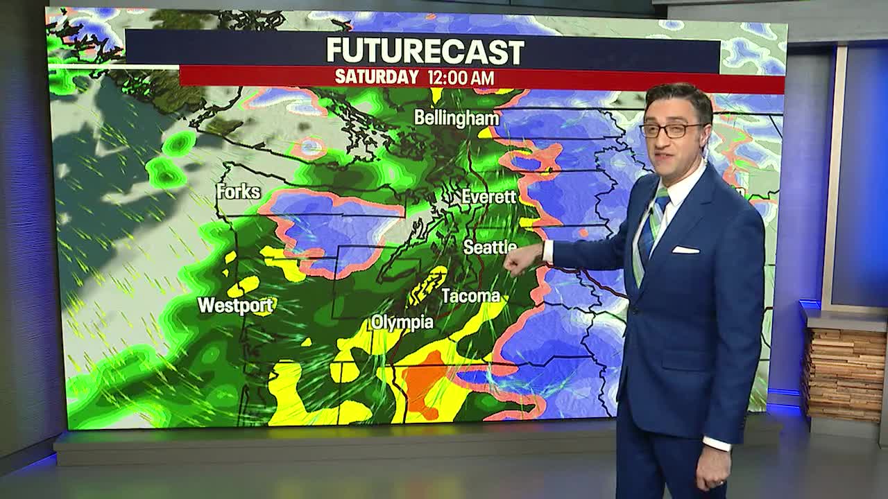Cloudy conditions Friday morning