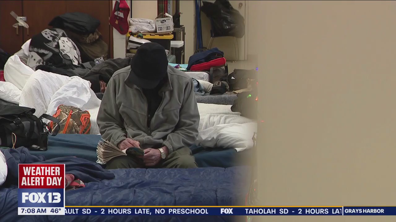 Emergency warming shelters in greater Seattle area