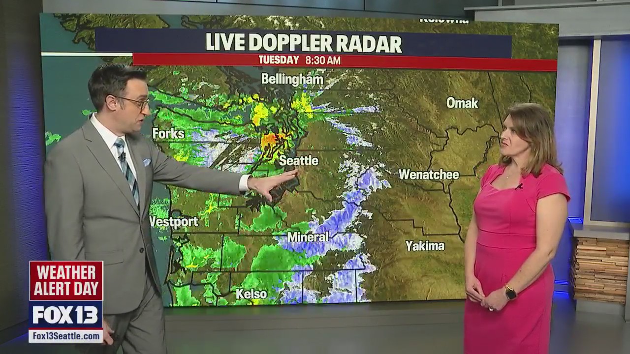 Blizzard warning in effect for the Olympics, Cascades