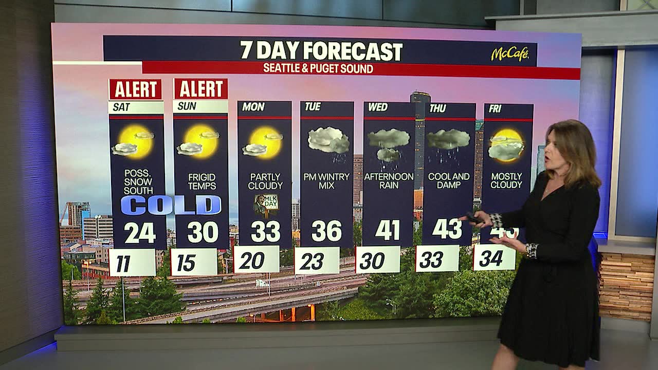 Seattle weather: Puget Sound area could see the coldest morning in decades Saturday