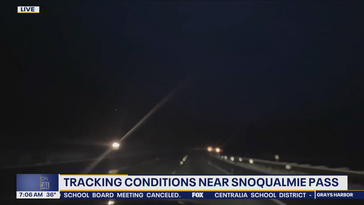 Tracking conditions near Snoqualmie Pass