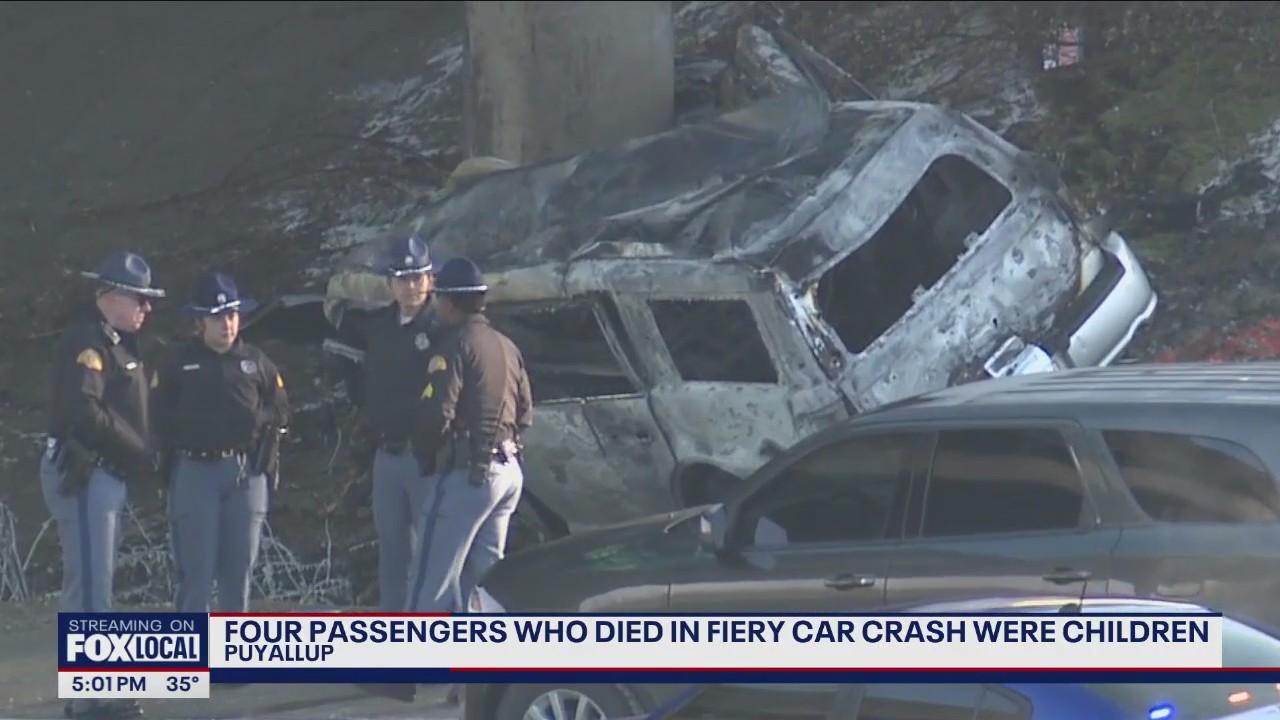 4 passengers killed in fiery crash were children | FOX 13 Seattle