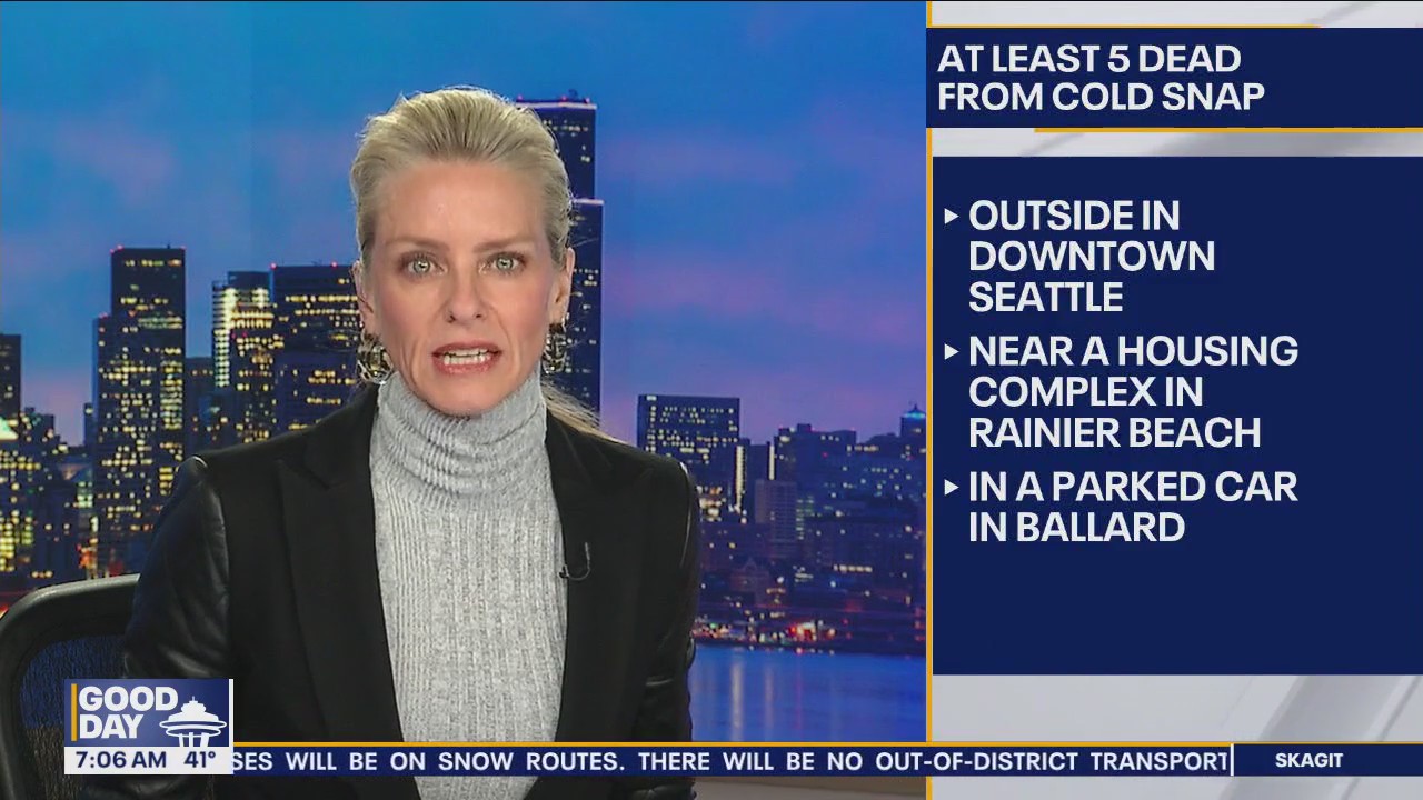 Seattle cold snap claims at least 5 lives