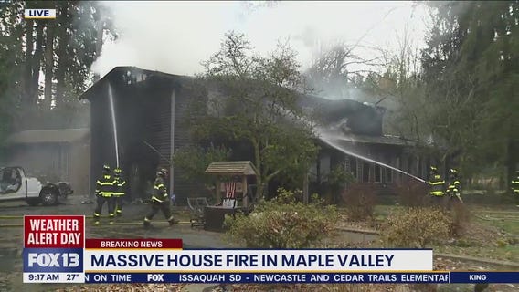 Massive house fire in Maple Valley