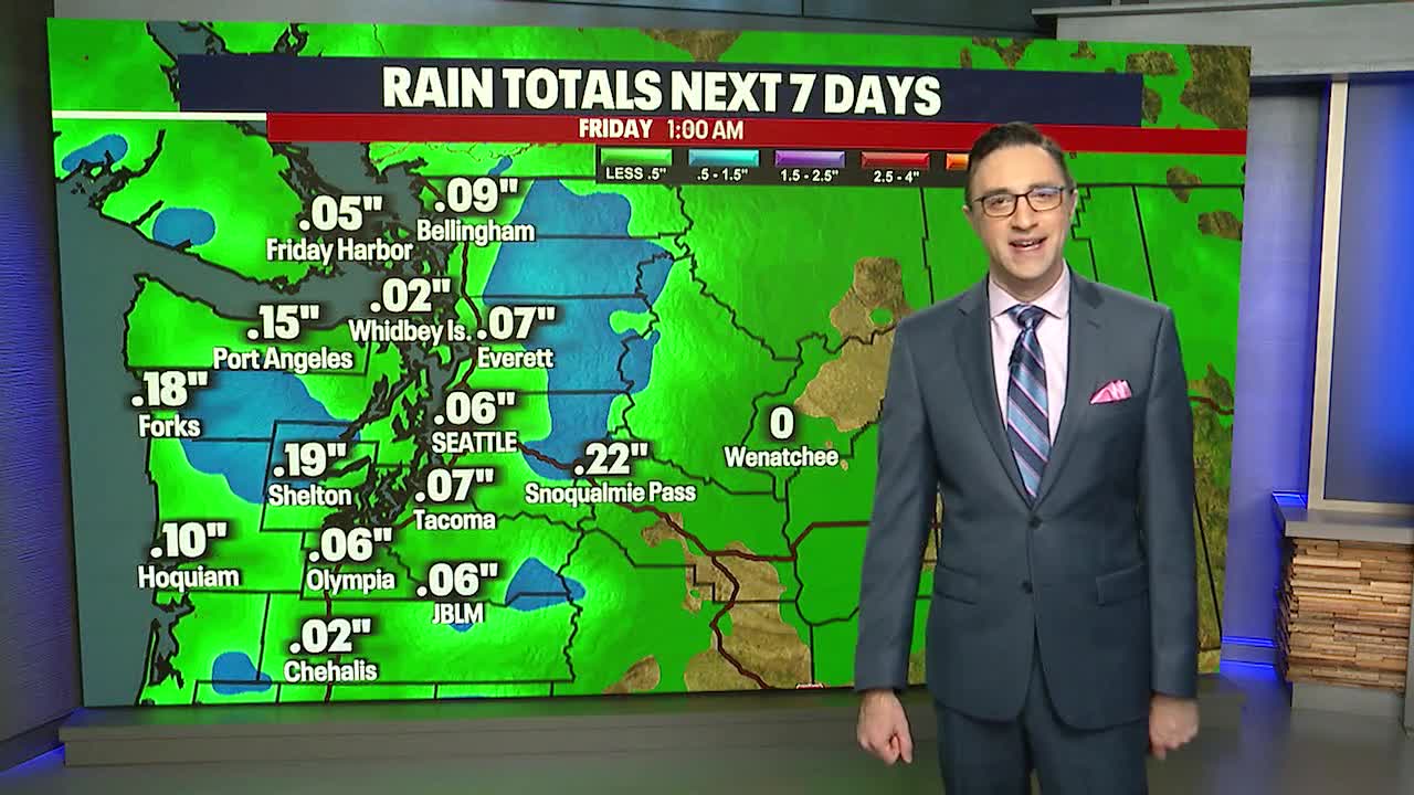 Consistent showers expected Thursday