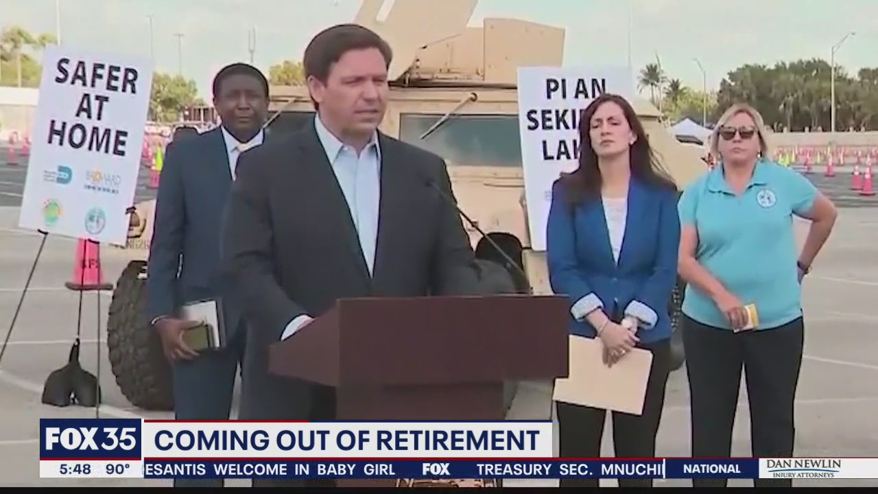 DeSantis calls on retired healthcare workers and LEO to fight COVID-19