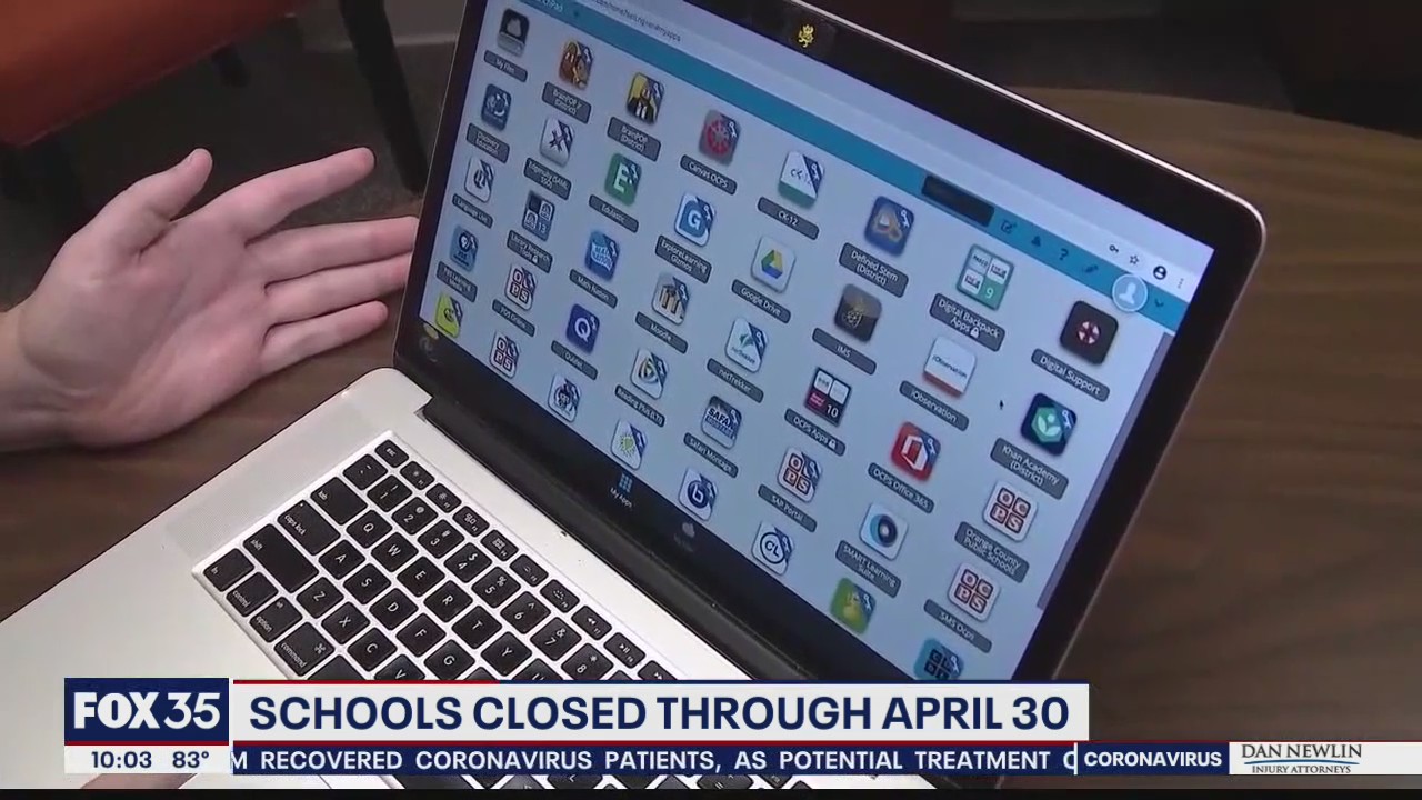 Schools conduct remote learning through end of April