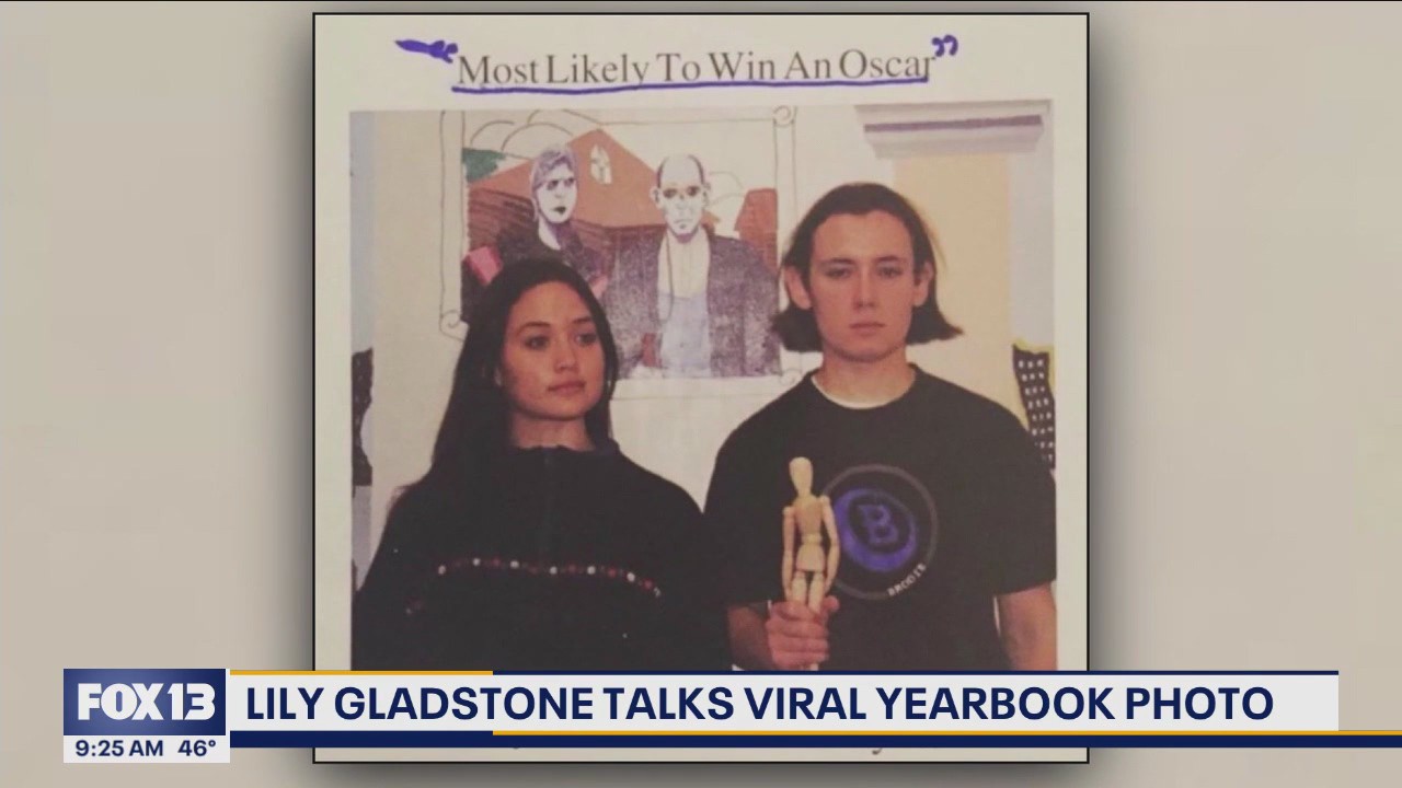Lily Gladstone talks viral yearbook photo