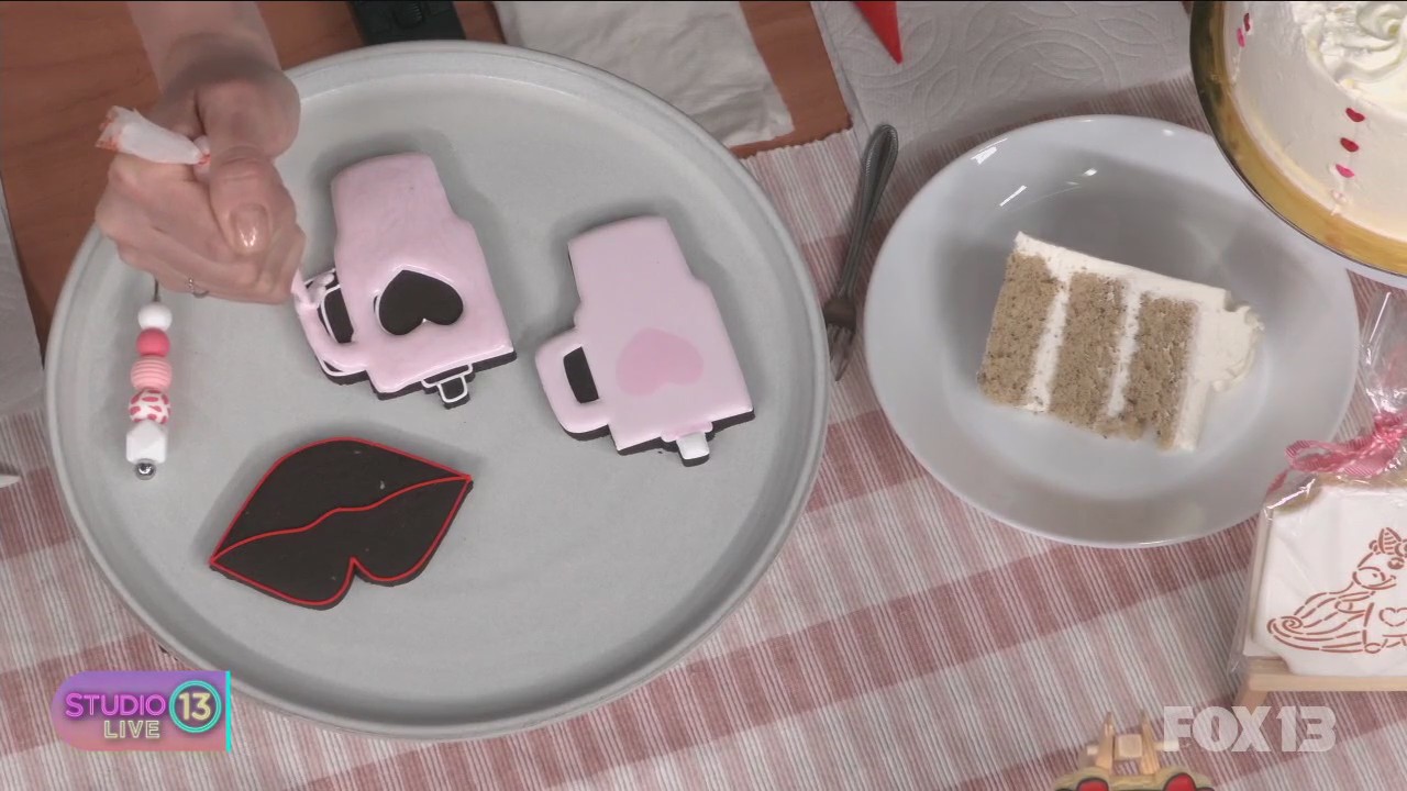 Making trendy Valentine's Day cookies with Fairyland Pastry