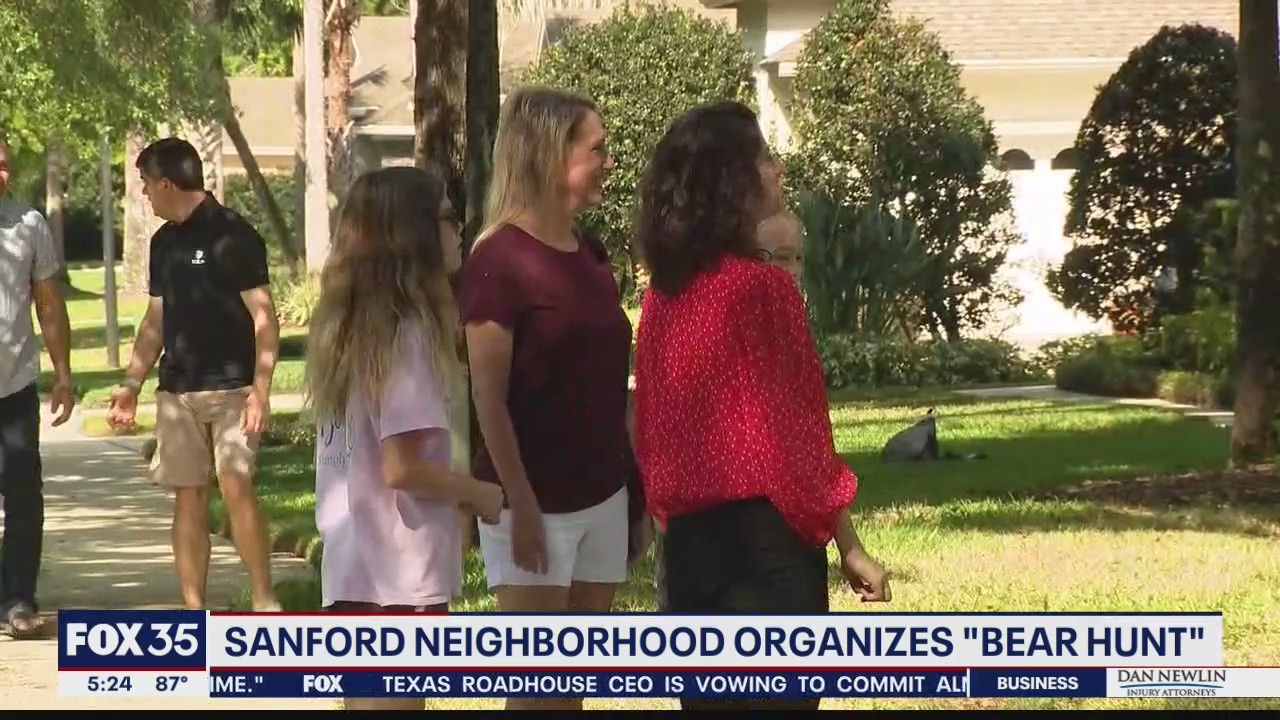 Sanford neighborhood organizes 'bear hunt'