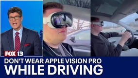 Don't wear Apple Vision Pro while driving