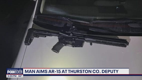 Man aims AR-15 at Thurston County deputy
