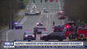 Suspect arrested after hours-long Everett standoff