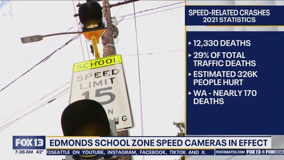Edmonds school zone speed cameras in effect