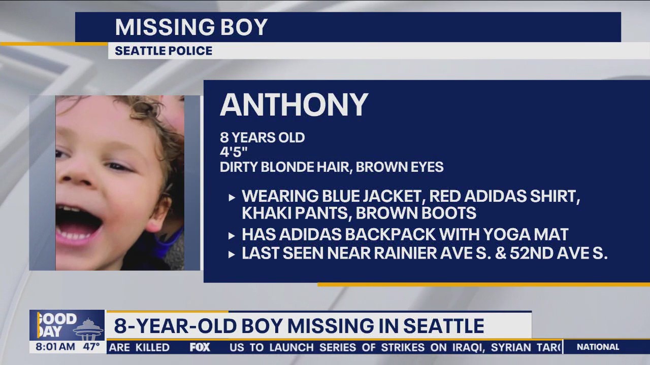 Search underway for missing 8-year-old boy | FOX 13 Seattle