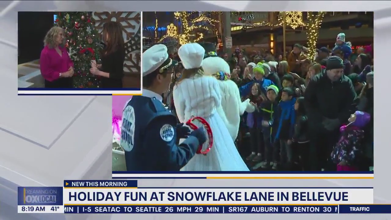 Holiday fun at Bellevue's Snowflake Lane