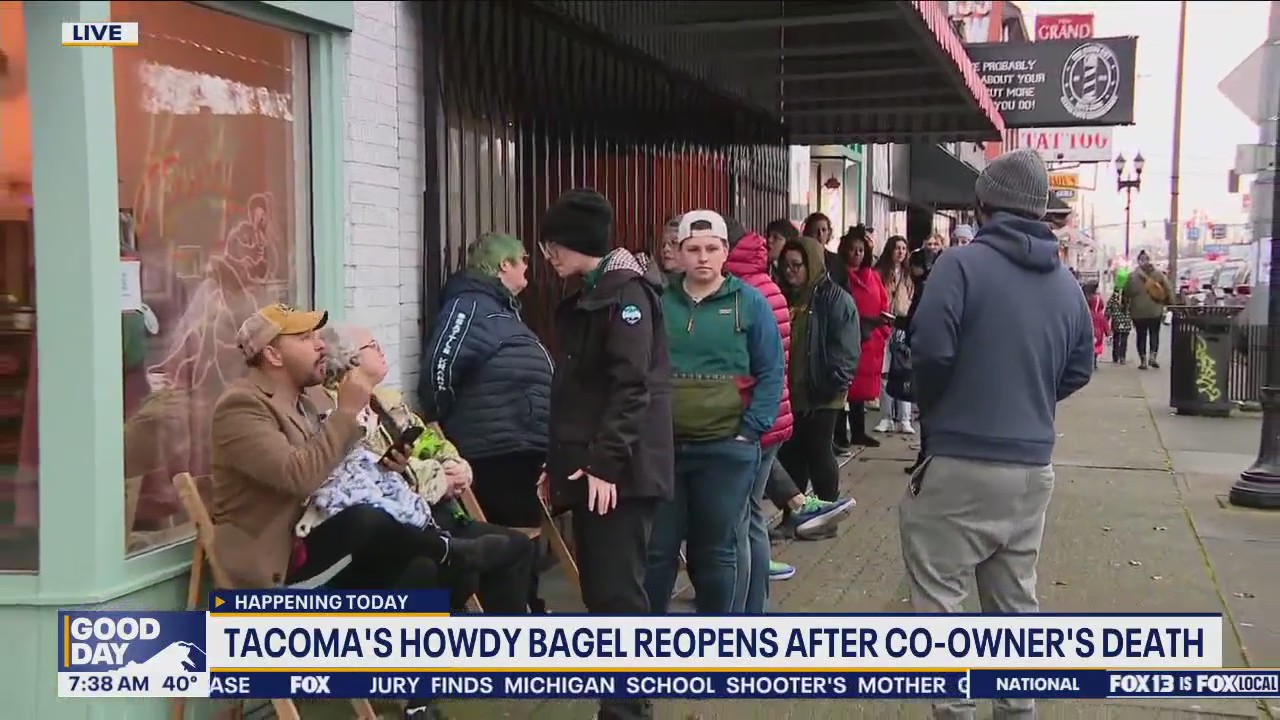 Tacoma's Howdy Bagel reopens after co-owner's death
