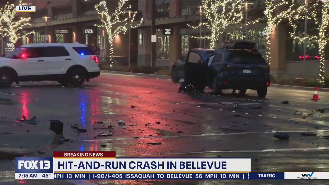 Hit-and-run crash in Bellevue | FOX 13 Seattle