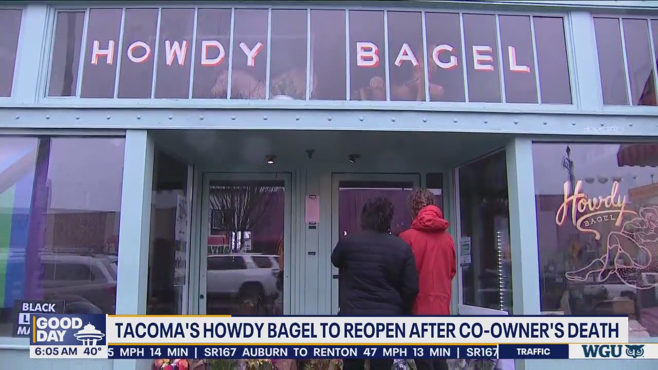 Bagel shop reopens after co-owner was murdered