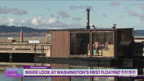 Inside look at Washington's first floating sauna