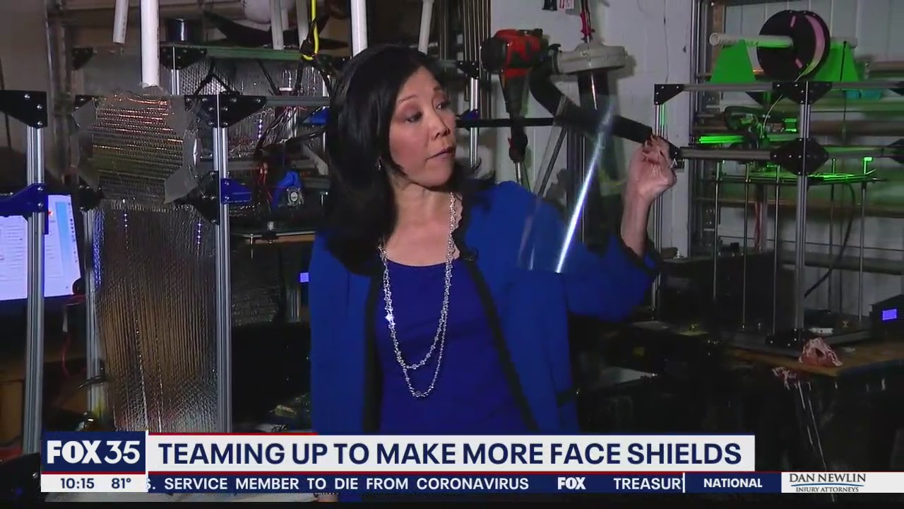 Teaming up to provide more face shields