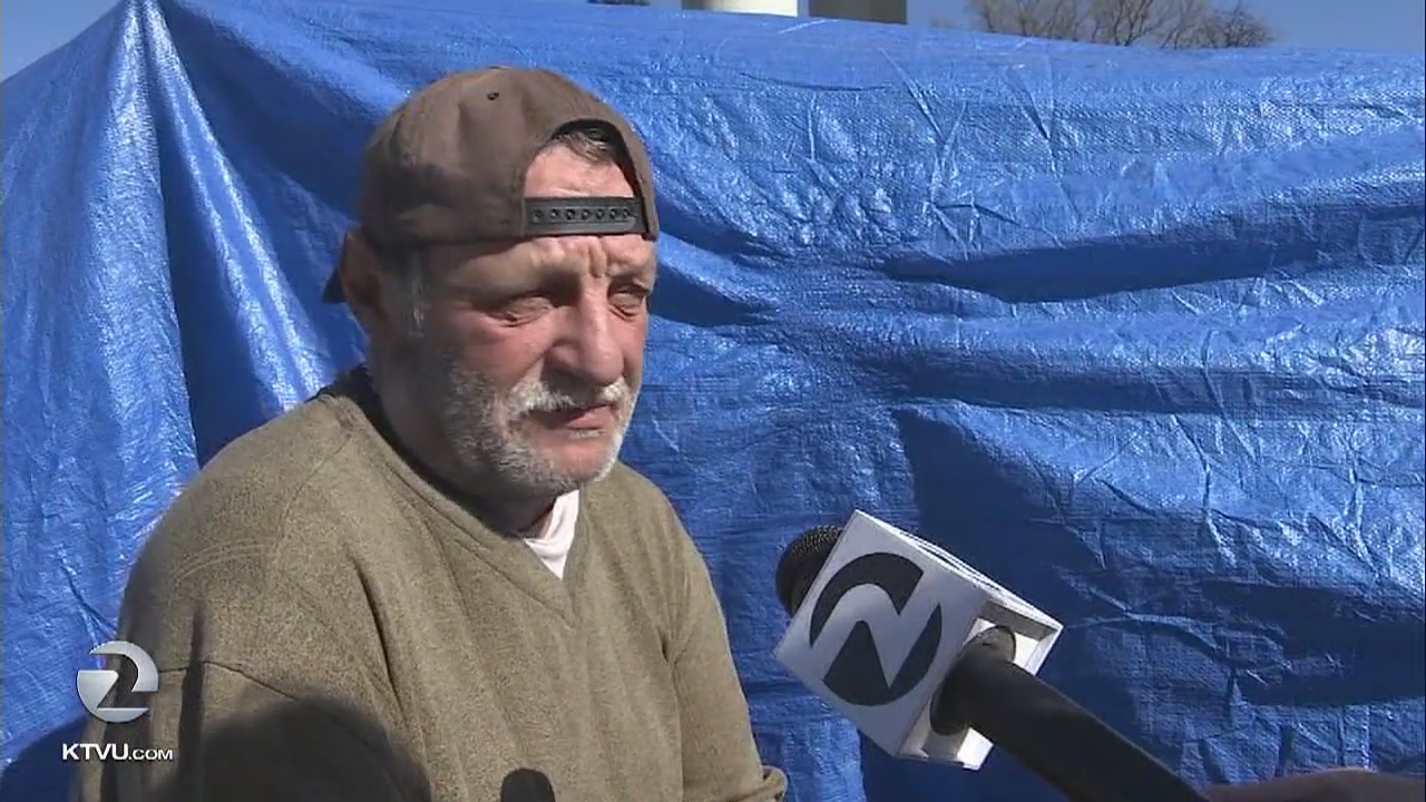 Homeless encampment cleared, but they didn't go very far