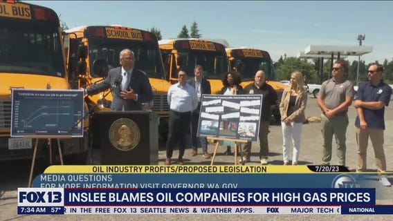 Inslee blames oil companies for high gas prices