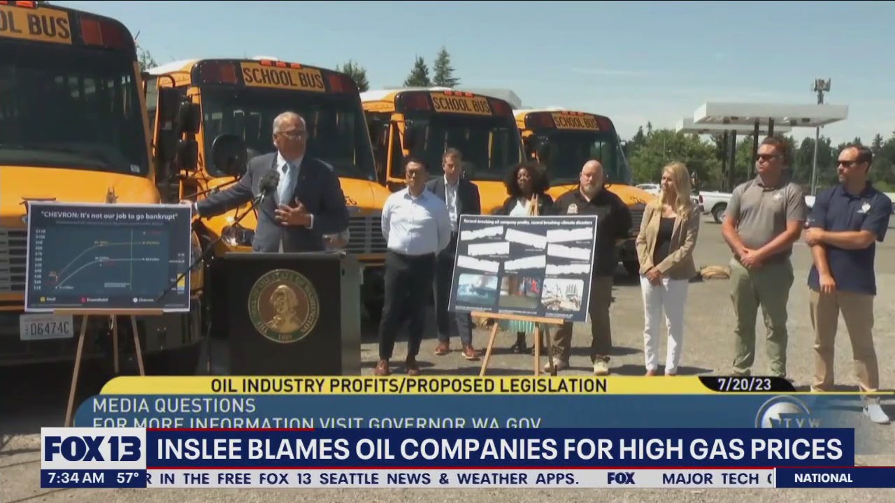 Inslee blames oil companies for high gas prices