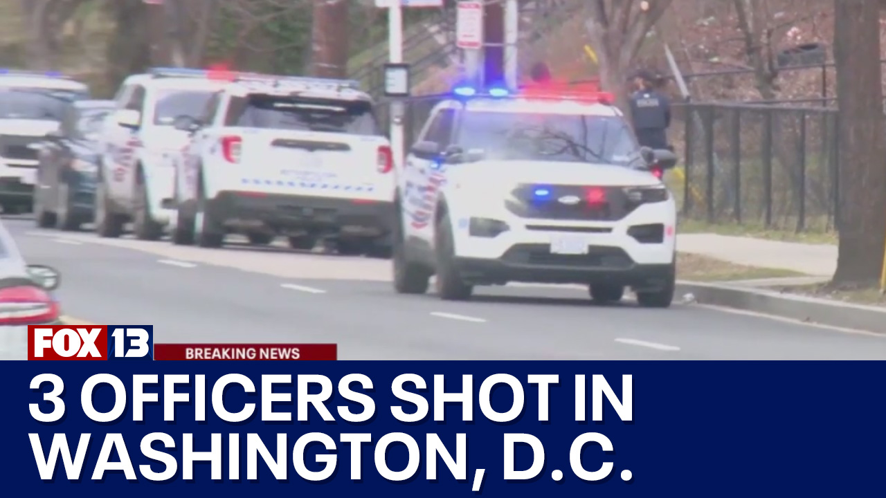 3 police officers shot in Washington, D.C.