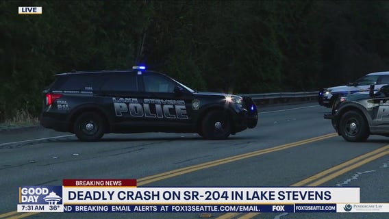 Deadly crash on SR 204 in Lake Stevens