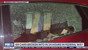 69 cars broken into in 24 hours in Federal Way