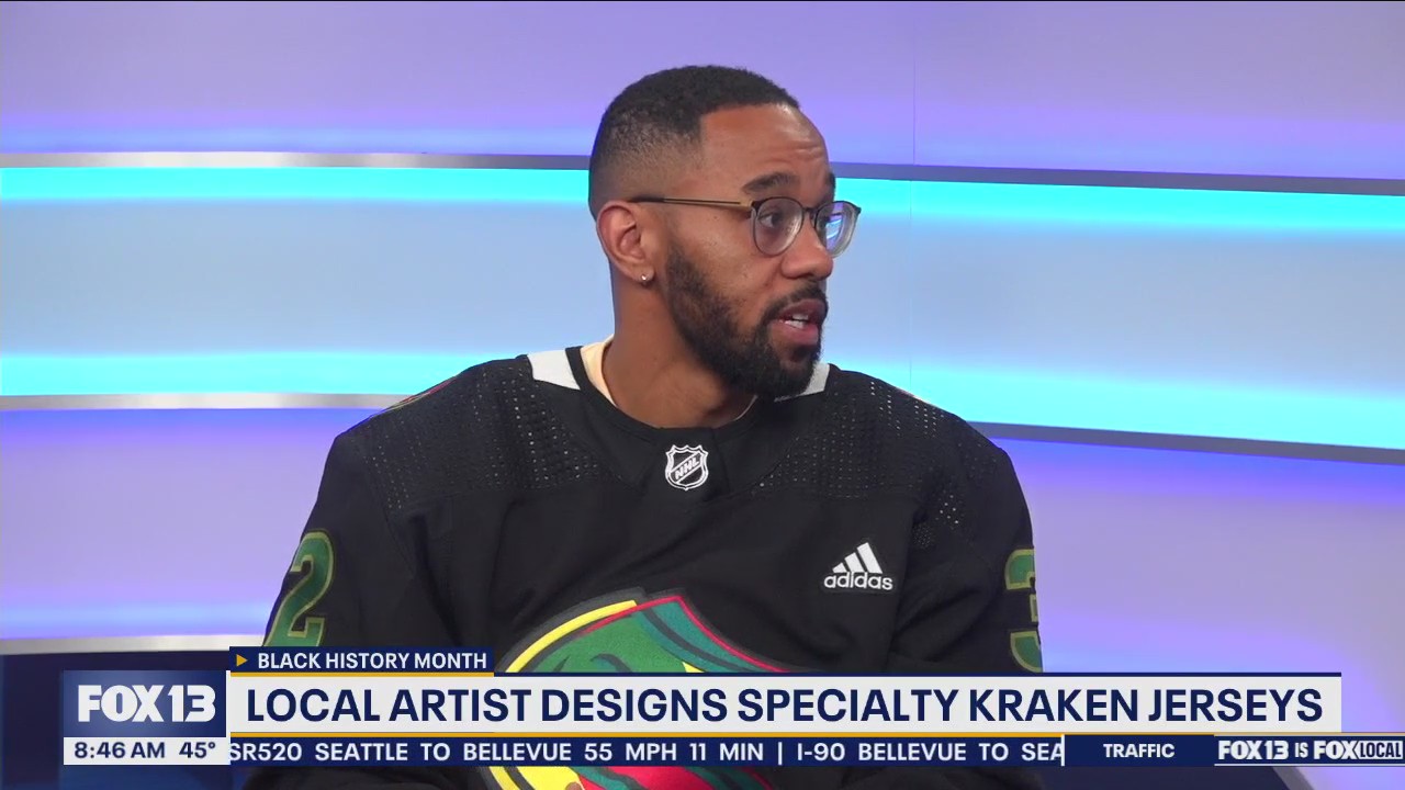 Local artist designs specialty Kraken jerseys