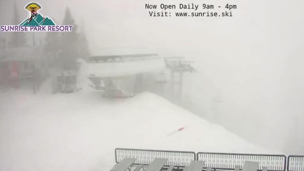 Sunrise Park Resort blanketed in snow thanks to winter storm