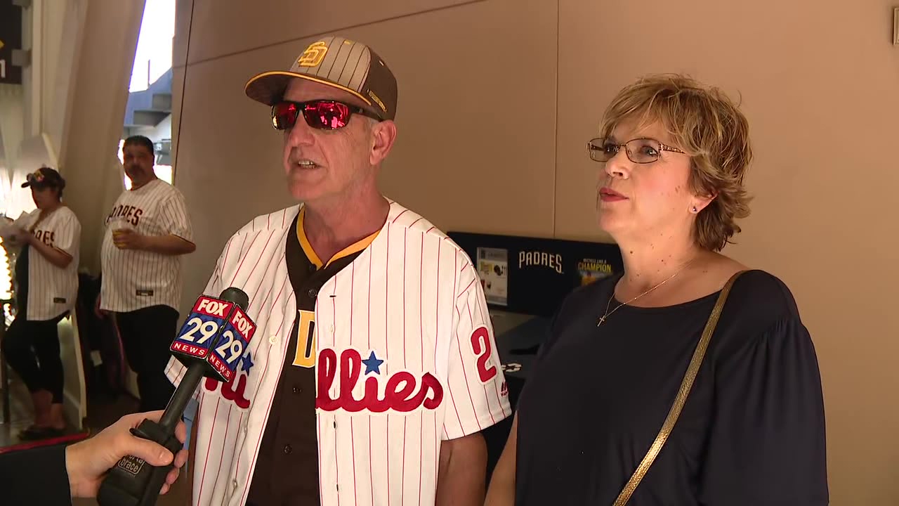 Parents of Phillies pitcher Aaron Nola, Padres Austin Nola discuss NLCS matchup